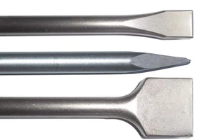 SDS MAX Meißelset in Länge 400 mm oder 600 mm Spitzmeißel Spatmeißel - Bild 1 von 1