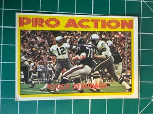 1972 Topps Football #122 Roger Staubach Pro Action, Ex, RC, HOF - Bild 1 von 2