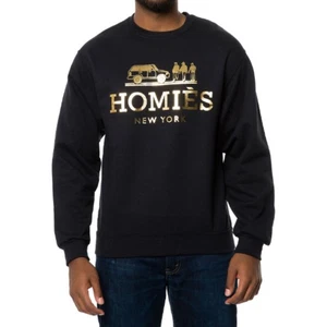 BLTEE Brian Lichtenberg Hommies South Central Sweatshirt XL Gold Schwarz Top - Bild 1 von 9