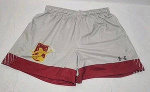 Under Armour Detroit City FC Drawstring Gray Maroon Shorts Size Small ~ Used  - Picture 1 of 7