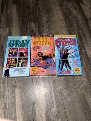 Richard Simmons VHS Lot Of 3 Vintage AB Formula Love 2 Series Workout Tapes - Image 1 of 2