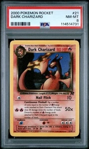 Dark Charizard 21/82 Team Rocket Regular GRADED PSA 8 - Picture 1 of 2