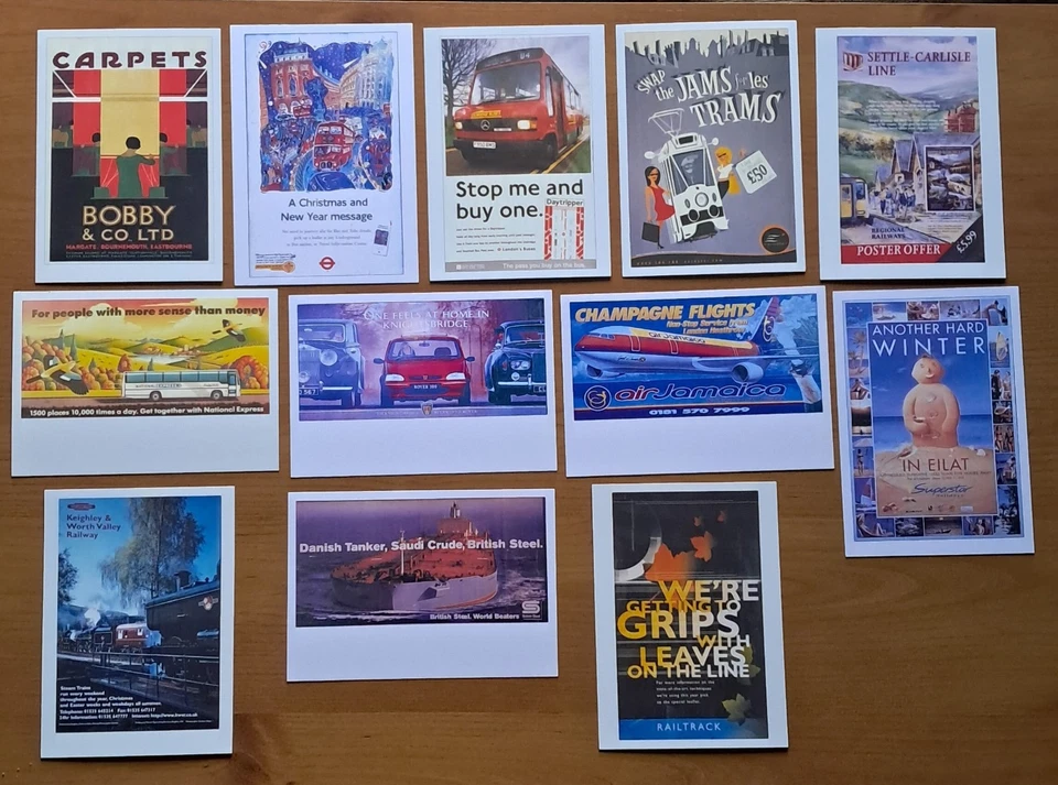 Lot. 65.   12  Modern Edition Poster Postcards  Print Limited To 250 Or Less - Image 1 of 1
