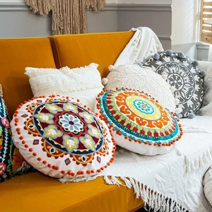 Practical Pillow Case Bohemian Pillowcase Hand Embroidery Sofa Bedroom - Picture 1 of 20