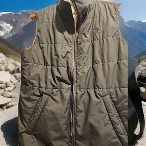 Steampunk Vest .NORTH FACE Womens M  Reversible Black Sherpa Lined  (854) - Picture 1 of 12