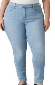 Levi's Red Tag Womens 311 Shaping Skinny Light Blue Denim Jeans Sz 22 W New - Picture 1 of 2