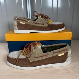 Zapato de Barco Universal Works x Sebago Portland Multi-Tone Marrón/Gris Talla UK 10 - Imagen 1 de 14