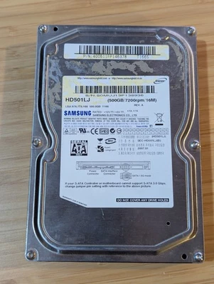 Samsung 500GB 3.5" SATA III Desktop HDD HD501LJ - Image 1 of 4