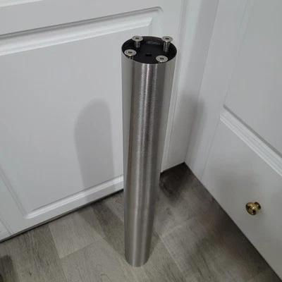 Mesa de Café Columna Centro Pata 3x28" Acero Inoxidable Plata Totalmente Nueva (Fotos de Stock) Foto 1 de 4