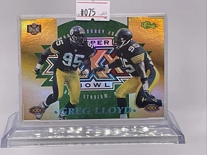 1996 Classic NFL Experience Greg Lloyd Super Bowl Die-Cut Promo Steelers - Bild 1 von 2