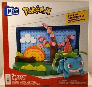 Mega Bloks Pokémon Park Scene 220-Pc Building Toy Kit with 1 Action Figure w1s3 - Picture 1 of 4