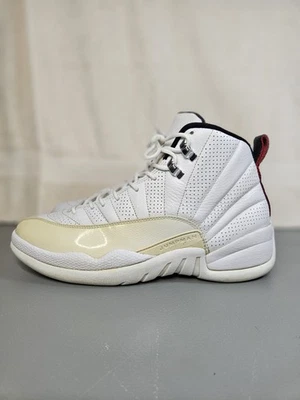 Talla 9 - Nike Air Jordan 12 Retro Sol Naciente Blanco 130690-163 Para Hombre  Foto 1 de 4