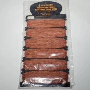 Reynolds Needlepoint Crewel 100% Pure Virgin Wool #9148 Copper Burnt Orange NOS - Picture 1 of 6