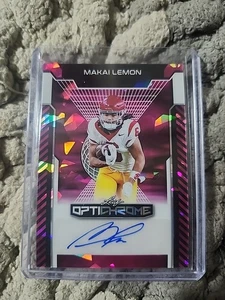 2025 Leaf Optichrome Rookie Auto 3/8 Makai Lemon - Picture 1 of 2