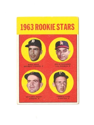 1963 Topps Baseball Gaylord Perry #169 HOF Rookie Ex+/Nm - Image 1 of 2