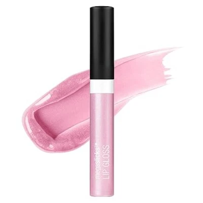 Wet n Wild Mega Slicks Lip Gloss – Brillo Labial Metálico, Pink Sinless, 0.5 oz - Image 1 of 4