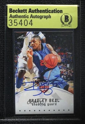 Hoja Bradley Beal #BB1 Sello de Autenticidad Automático Novato RC Bas 2012 Foto 1 de 2