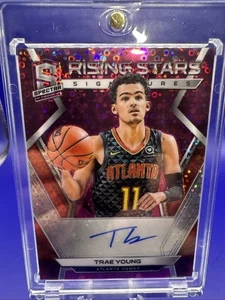 TRAE YOUNG 2018-19 PANINI SPECTRA RISING STARS AUTO RC 14/25 SSP - Picture 1 of 3