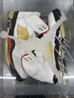 Air Jordan 5 Retro Rojo Fuego Lengua Plateada 2000 Talla 13 Foto 1 de 4