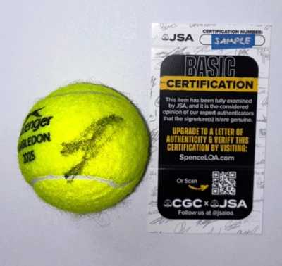 JANNIK SINNER FIRMADO FECHA 2025 PELOTA DE TENIS WIMBLEDON CAMPEÓN DE ITALIA JSA Foto 1 de 2