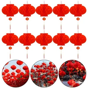 Red Lanterns Paper Lanterns Traditional Chinese New Year Paper Lanterns - Picture 1 of 26