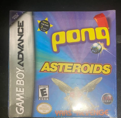 Pong Asteroids Yar's Revenge - Nintendo Gameboy Advance - DSI - Brand/New Sealed - Image 1 of 2