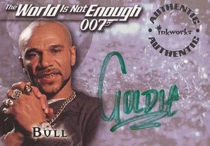 Tarjeta autógrafa James Bond The World Is Not Enough - A6 Goldie "Bull" - Imagen 1 de 1