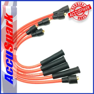 AccuSpark Red Silicon High Performance Carbon Core HT Leads for Volvo P1800 - Picture 1 of 7