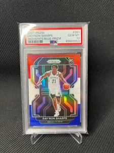NBA Day'Ron Sharpe Red/White/Blue 2021 Prizm PSA 10 Gem Mint - Picture 1 of 2