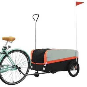 Folding Bicycle Cargo Storage Cart and Luggage Trailer with Hitch a J9Y9 - Picture 1 of 12