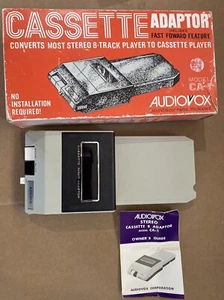 Vintage AUDIOVOX Cassette/8-Track Adaptor/Convertor MODEL CA-1 (UU) - Picture 1 of 9