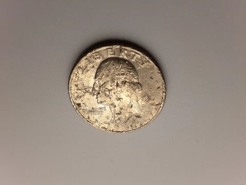 1987 Washington Quarter 25c Error Coin Cover