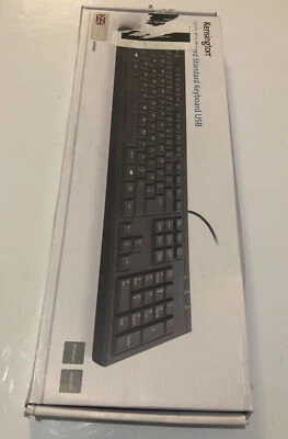 Kensington ValuKeyboard Standard USB Keyboard Black - Wired (Brand New & Boxed) - Image 1 of 2