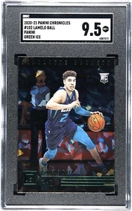 2020-21 Chronicles LaMelo Ball Green Ice Fanatics Rookie #102 SGC 9.5 MINT + - Picture 1 of 2
