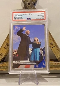 2020-21 Topps Now Election #14 President Joe Biden Inauguration PSA 10 GEM MINT - Picture 1 of 3