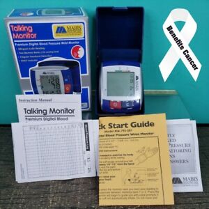 HealthSmart Mabis Premium Talking Automatic Digital Wrist Blood Pressure Monitor