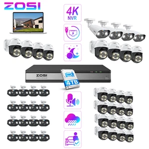 ZOSI 4K Spotlight 16CH PoE Security System 5MP IP Camera Audio Auto Tracking 4TB - Picture 1 of 34