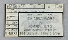MLB 1994 07/08 Montreal Expos at San Diego Padres Ticket-Kirk Rueter WP