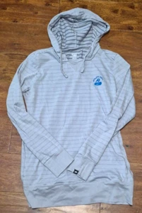 Nike Hoodie Girls XL Gray Striped - Picture 1 of 5