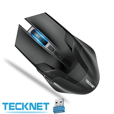 TeckNet Wireless Cordless Mouse USB Optical Scroll 2.4GHz For PC Laptop Computer - Image 1 of 4