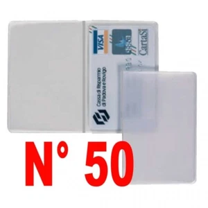 N° 50 pezzi porta patente - carte di credito - bancomat trasparente . - Picture 1 of 1