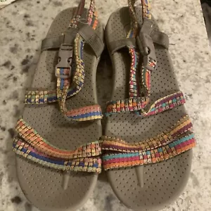 Skechers Damengröße 9 Riemchensandalen Outdoor Lifestyle mehrfarbig verstellbar - Bild 1 von 9