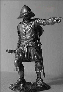 Italian Tuscan Knight 1280 AD Tin Soldiers figurine UnPAINTED. 54mm 1/32 - Picture 1 of 1