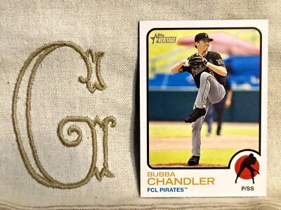 Bubba Chandler, Pittsburgh Pirates, 2022 Topps Heritage Minor League #69🇬 - Image 1 of 3