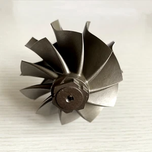GT40R 68/77mm 10 Blades ball bearing turbine shaft wheel/turbo wheel - Picture 1 of 7