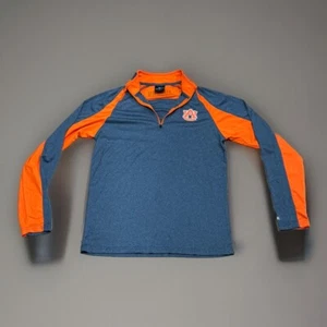Auburn Tigers Colosseum Quarter Zip — Medium Gray / Orange Sleeves - Picture 1 of 5