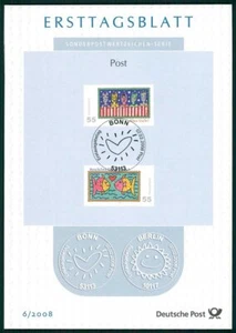 ALEMANIA BRD ETB 2008/06 ARTE JAMES RIZZI GATOS PECES GATO PEZ PINTURA ## - Imagen 1 de 2