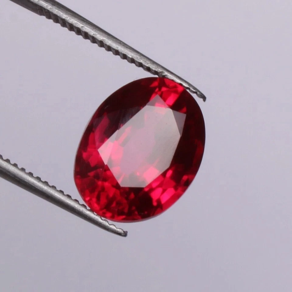 Blood Red Ruby 7.60 Ct. Oval Cut Mozambique Precious 100% RARE Loose Gemstone - Image 1 of 4