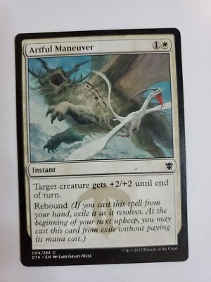MTG Magic The Gathering Card Artful Maneuver Instant White Dragons of Tarkir - Image 1 of 2