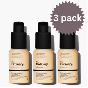 The Ordinary Coverage Foundation SPF15 Make Up 30ml x3 - (NEW) - Picture 1 of 3